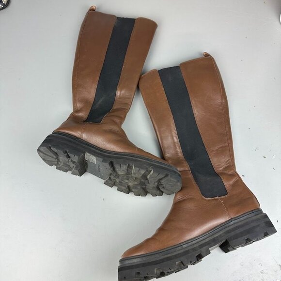 Madewell The Poppy Tall Lugsole Boot in Brown - Picture 5 of 7